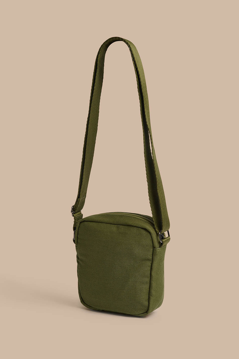 Roxton - Cotton Crossbody Bag in Khaki