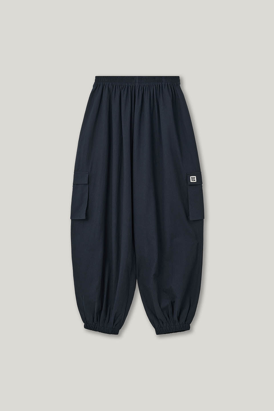 Rumi - Brushed Cotton Balloon Trousers in Black