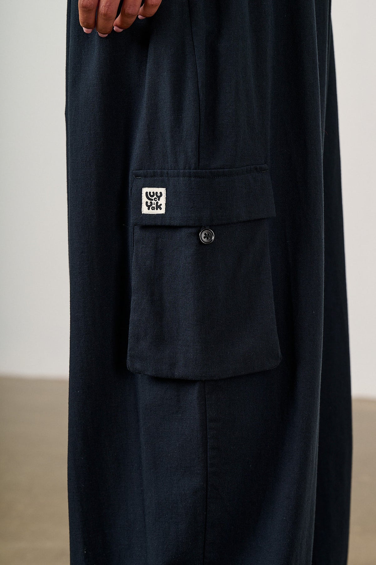 Rumi - Wide Leg Trousers Organic Cotton in Black