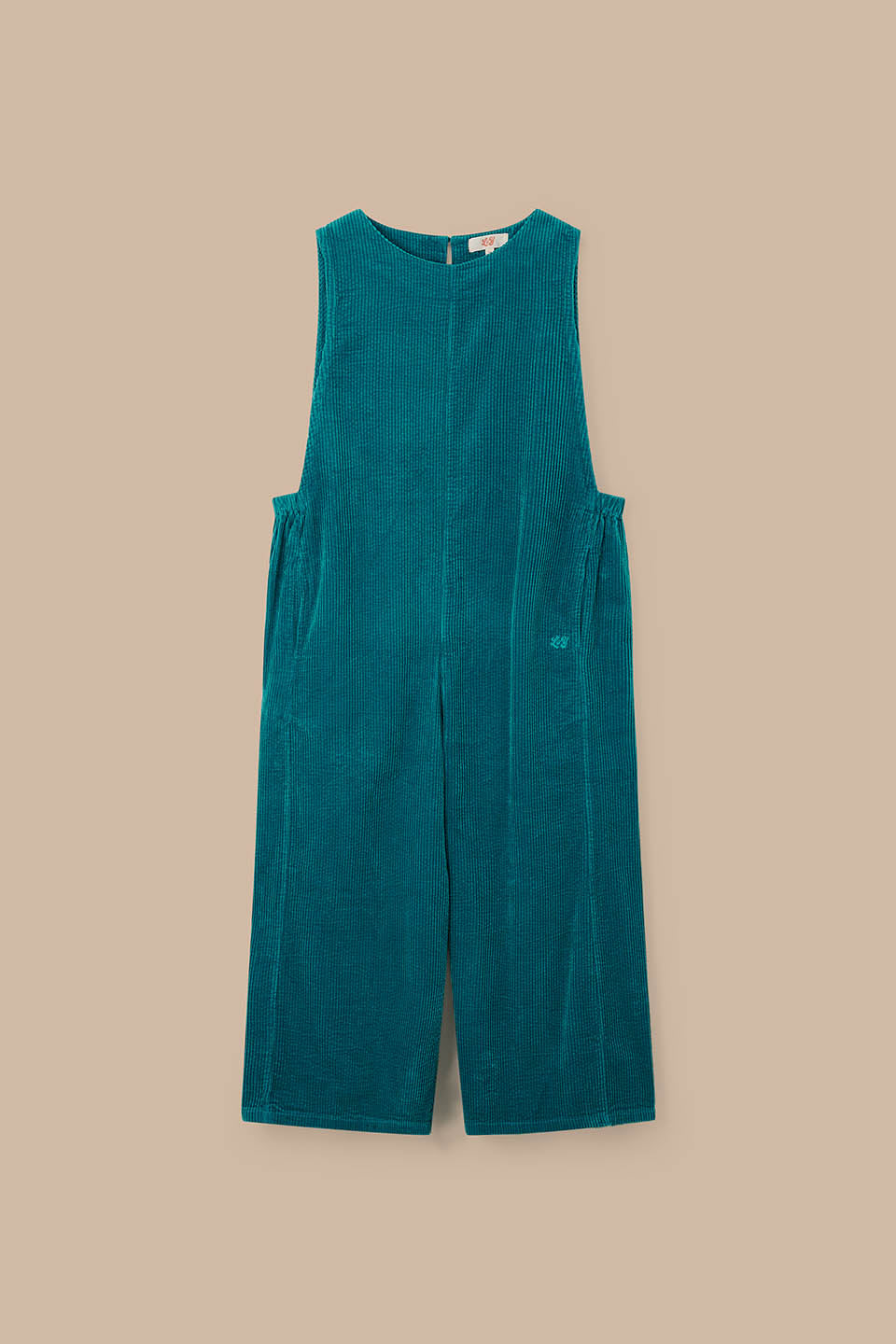 Tilda - Organic Corduroy Jumpsuit in Teal