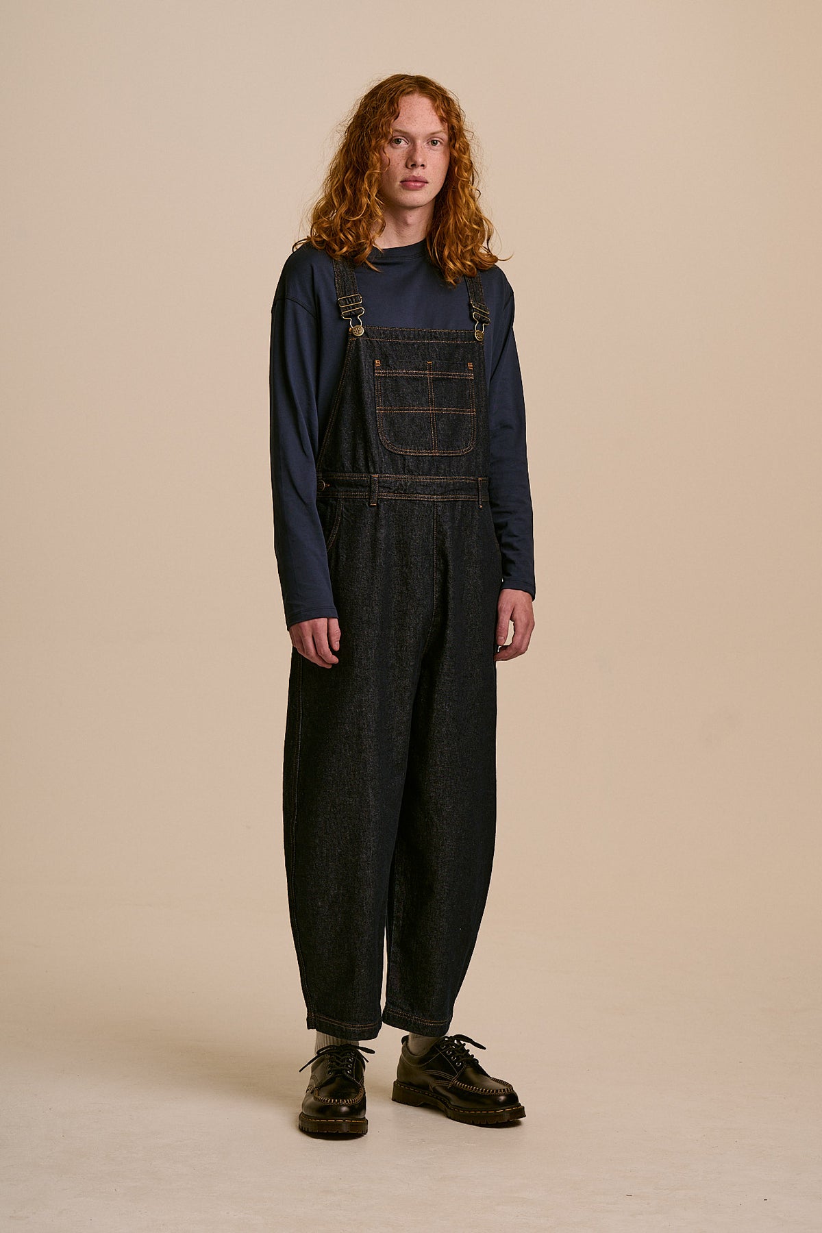 Toluca  - Organic Denim Dungarees in Indigo Denim