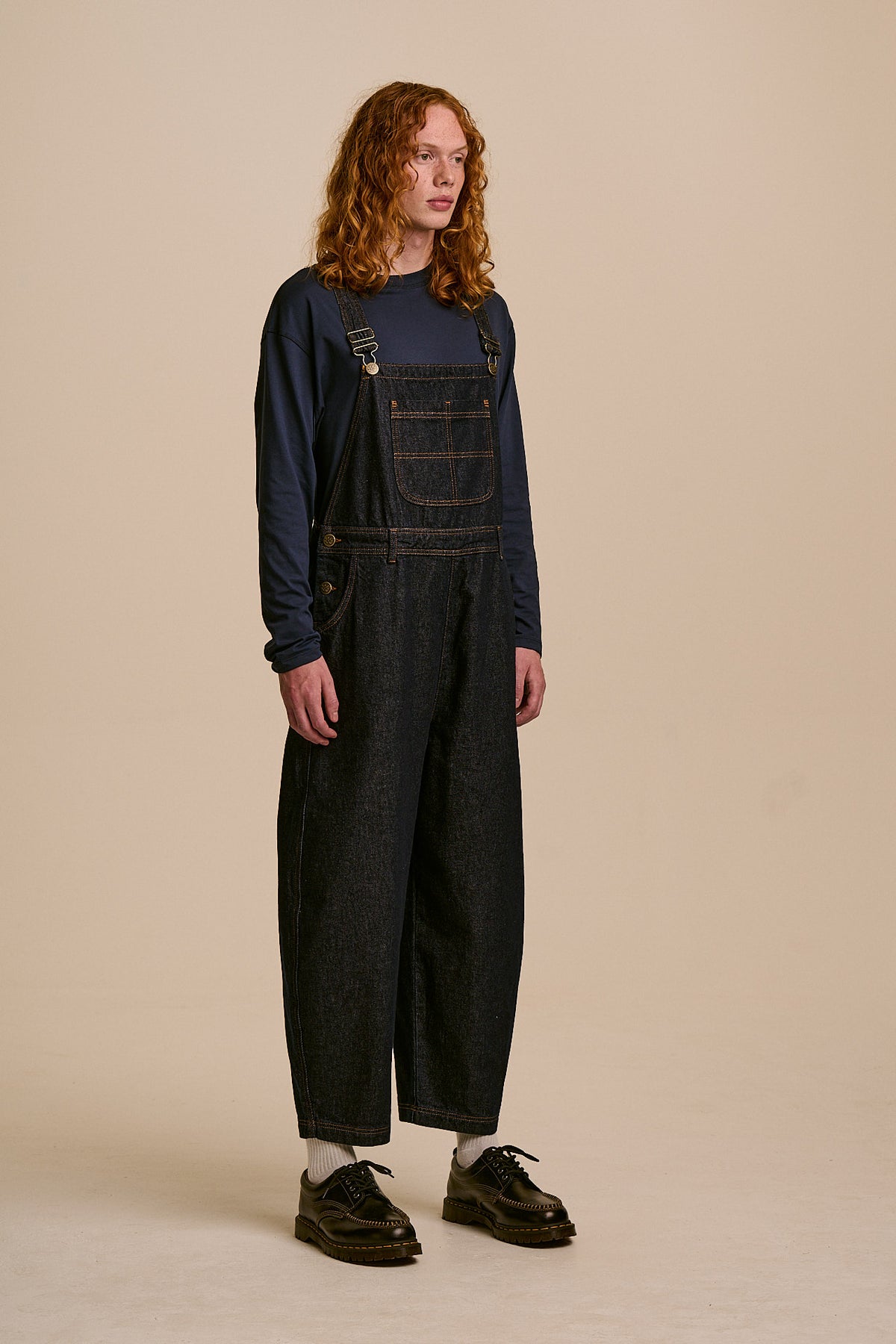 Toluca  - Organic Denim Dungarees in Indigo Denim