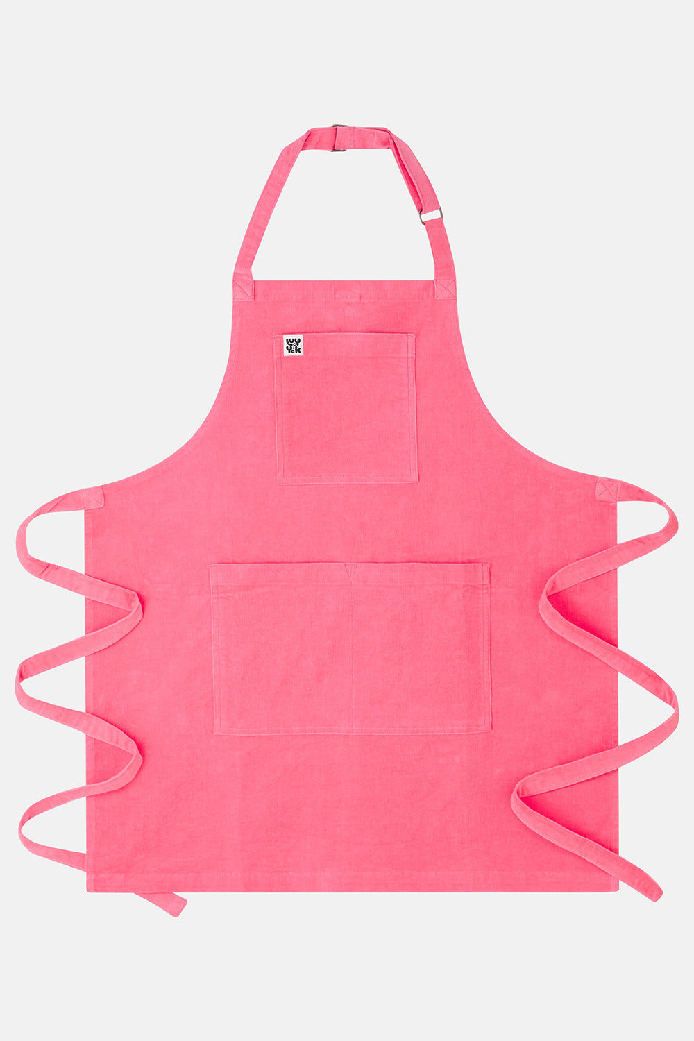 Ada - Corduroy Apron in Bubblegum Pink