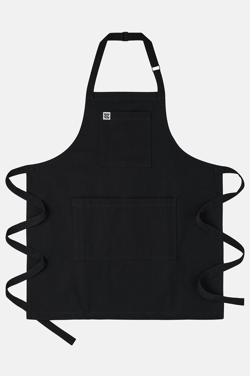 Ada - Heavyweight Cotton Apron in Black