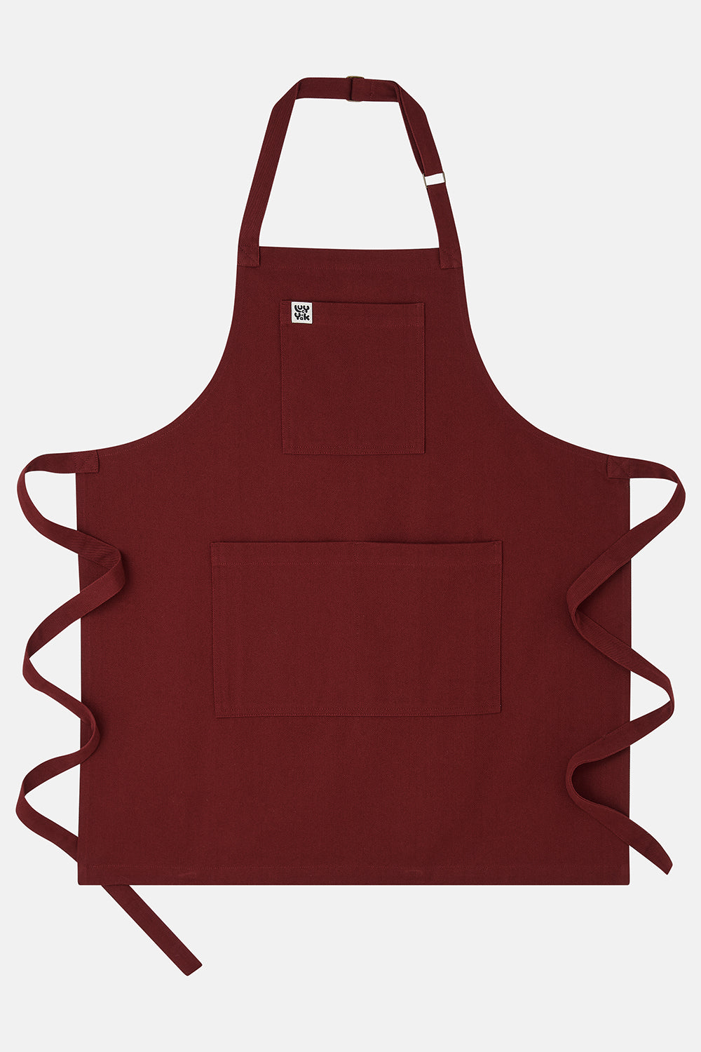 Ada - Heavyweight Cotton Apron in Maroon