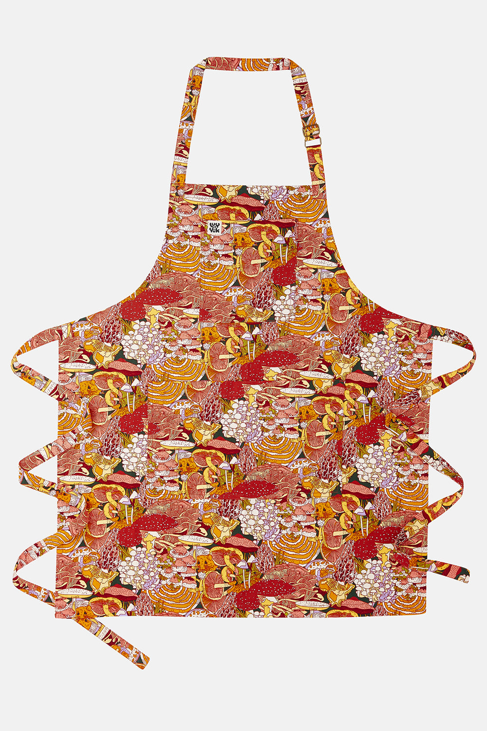 Ada - Cotton Apron in Artist Print by Caroline Clark