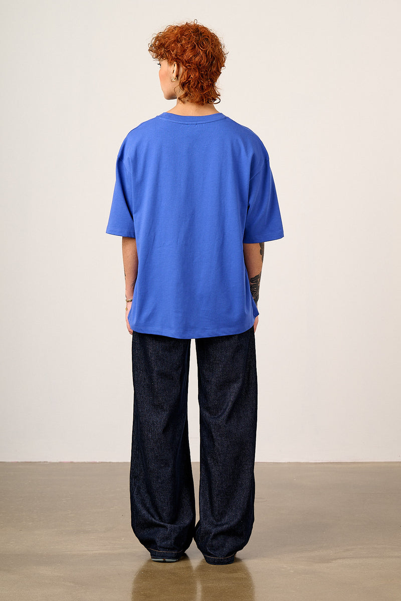 L.E Benny - Oversized Cotton T-Shirt in Arthouse & Yak: Don't Upset Me