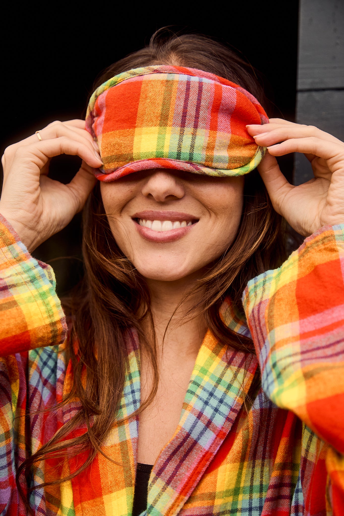 Eye Mask in Ncuti Tartan Print