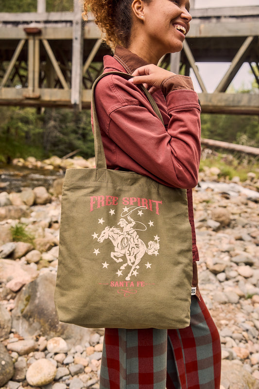 Felix - Cotton Tote Bag with Free Spirit Print