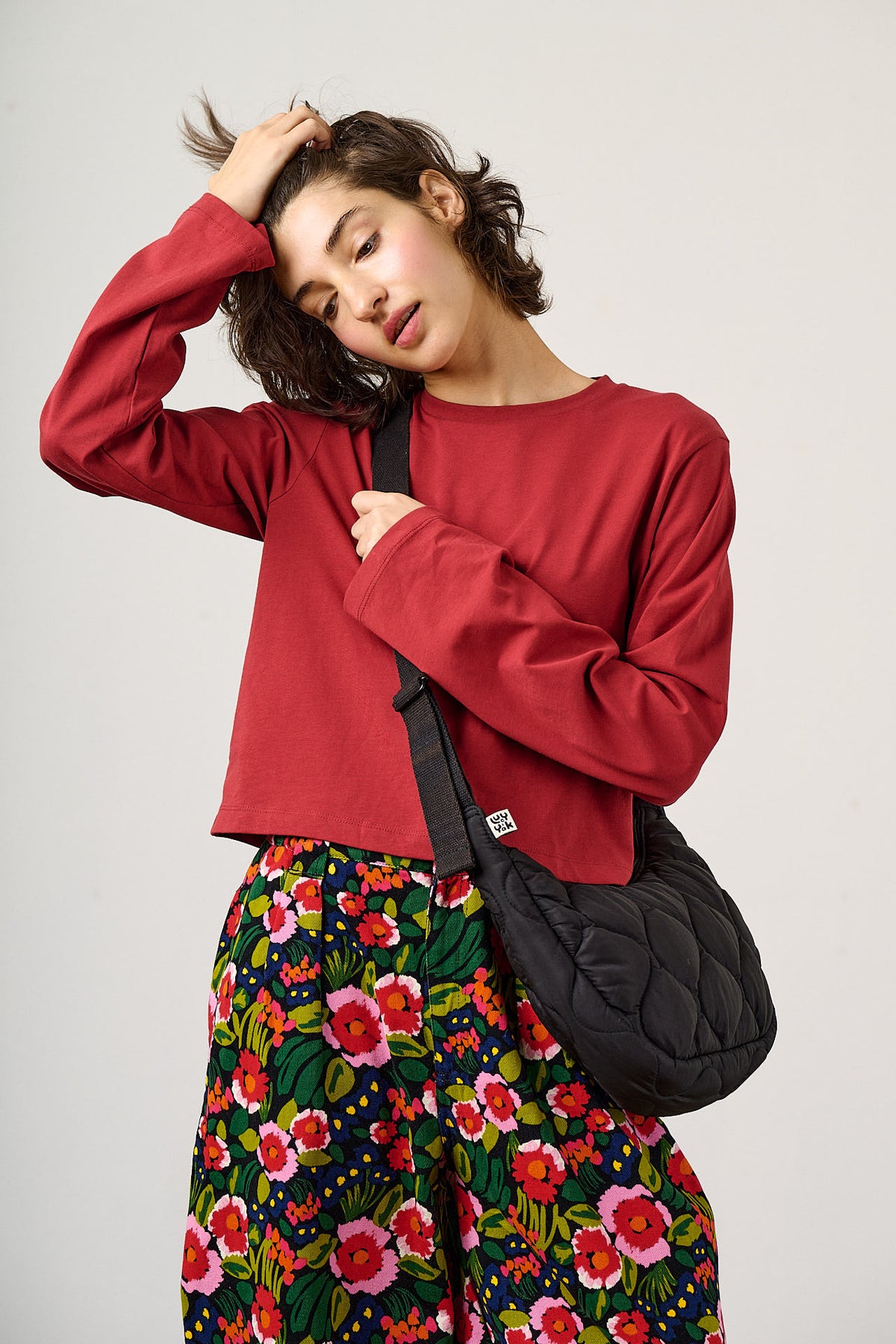 Bryony Crossbody Bag - Recycled Polyester in Black