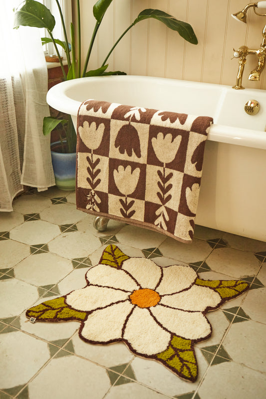 Flower Bath Mat