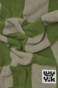 Blanket - Polar Fleece in Green Checkerboard Print