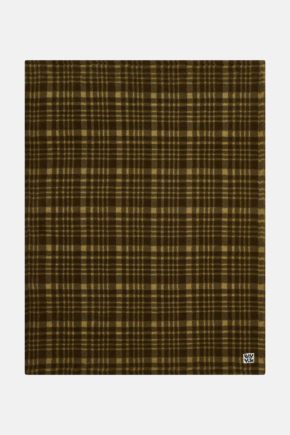 Blanket - Borg Fleece in Brown Cher Check Print