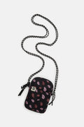 Brock - Recycled Polyester Crossbody Bag in Brown Paisley Print