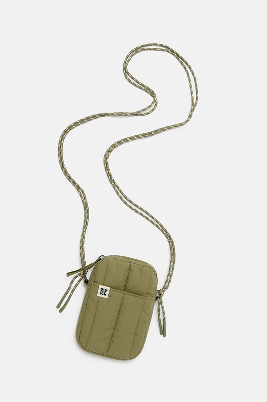 Brock - Recycled Polyester Crossbody Bag in Herb Garden Green