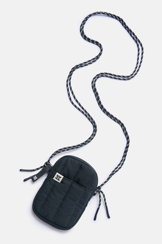 Brock - Recycled Polyester Crossbody Bag in Midnight