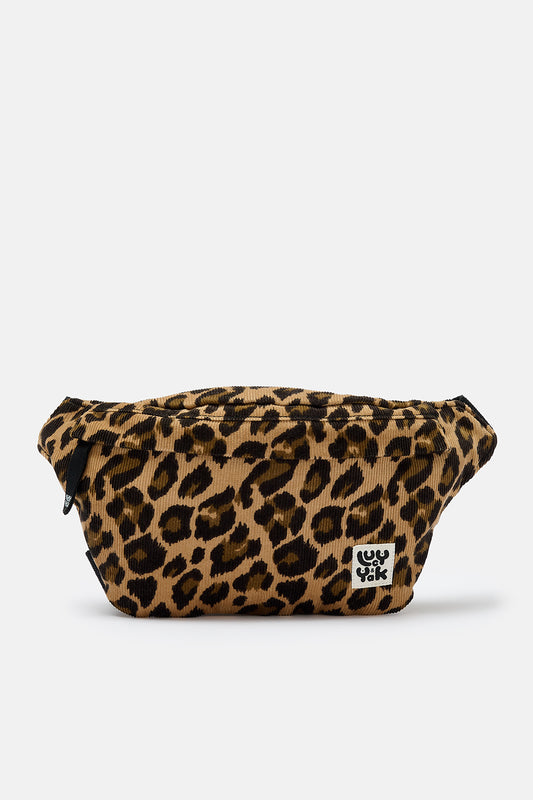 Brodie - Corduroy Bumbag in Leopard Print