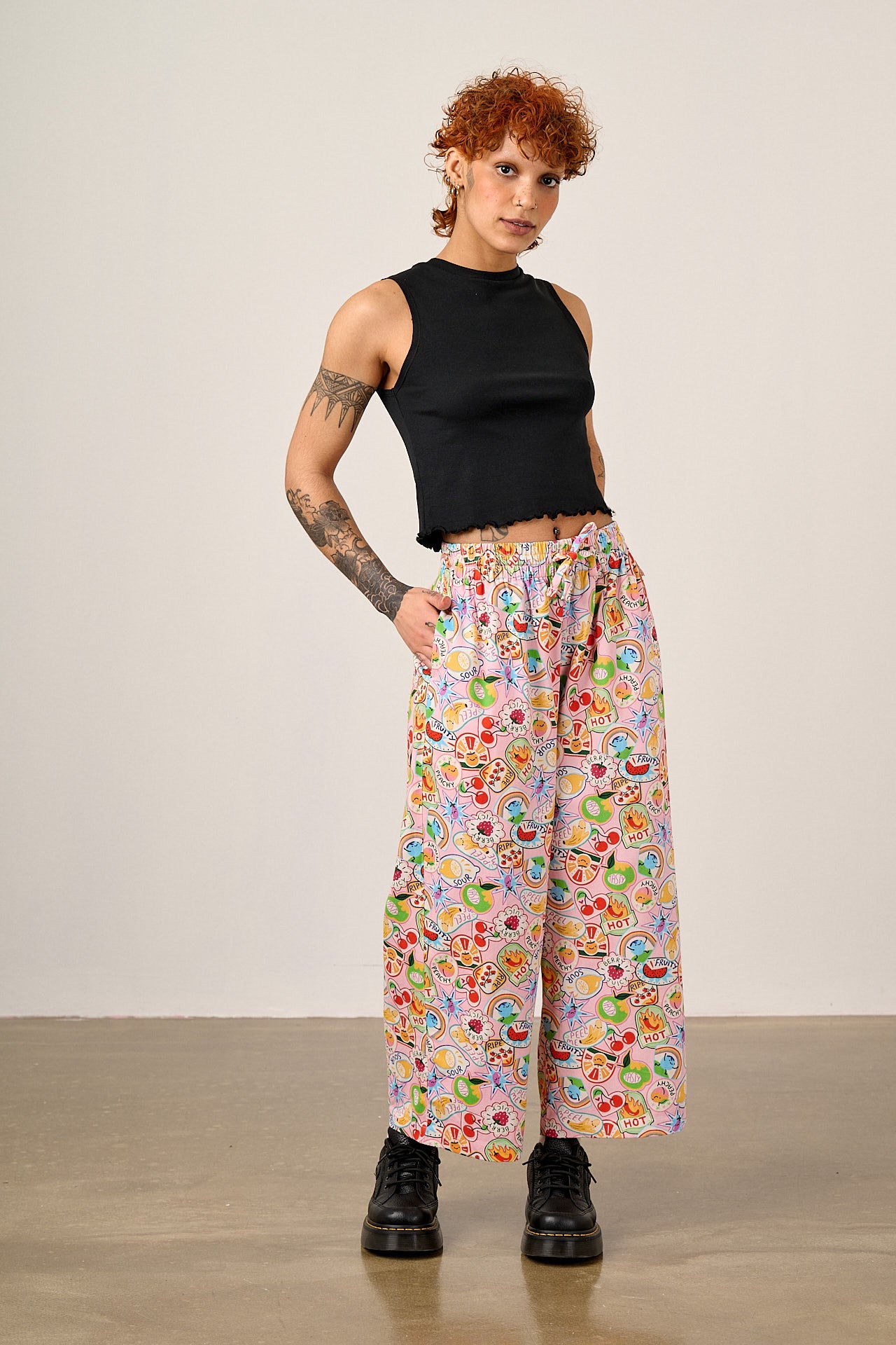 L.E Chuck - Cotton Trousers in Pink Brooke Hornsby & Yak – Lucy & Yak