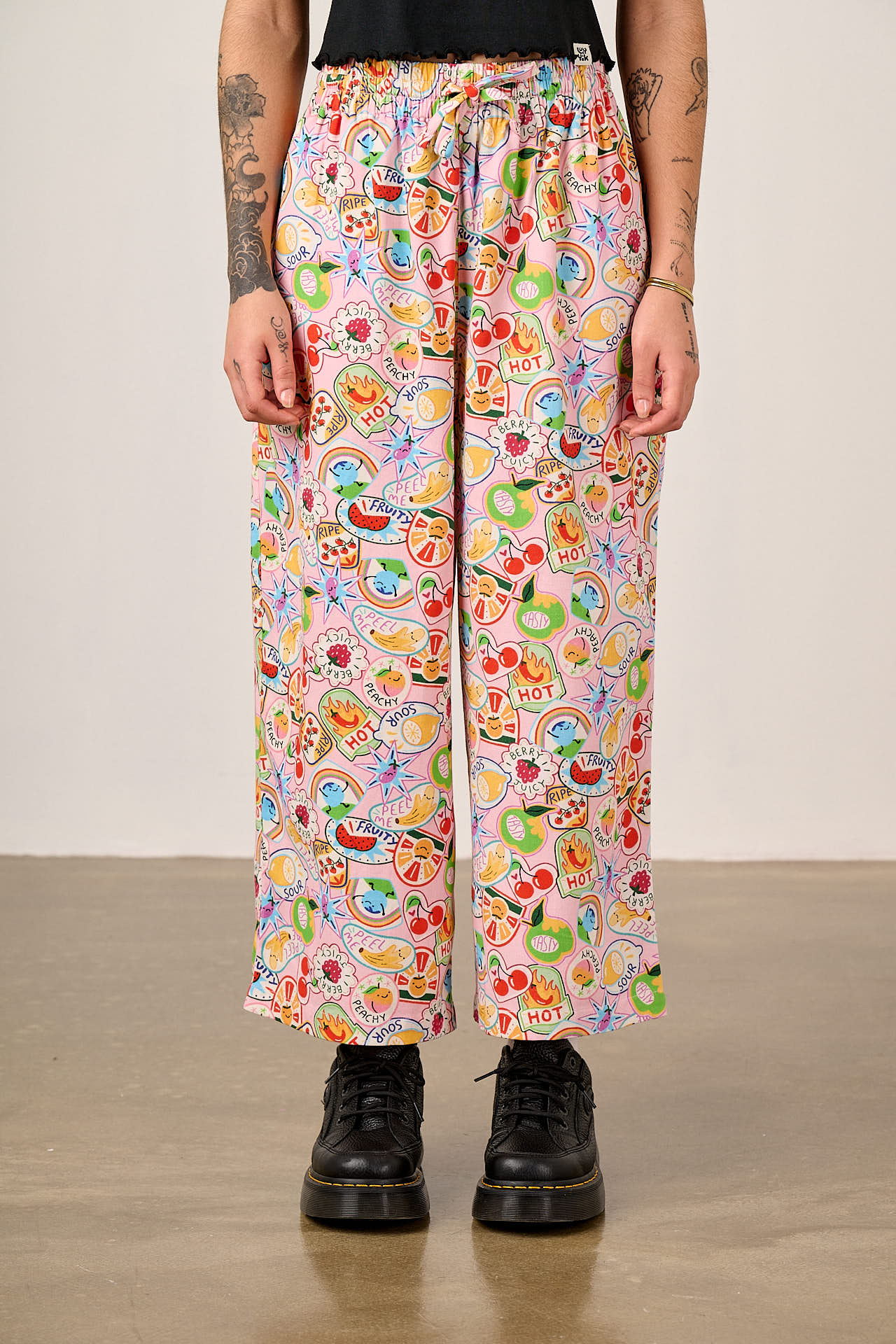 L.E Chuck - Cotton Trousers in Pink Brooke Hornsby & Yak