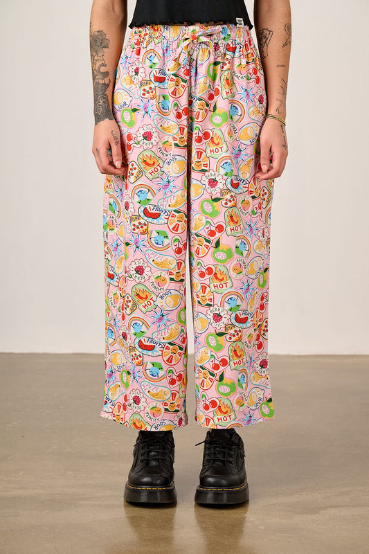 L.E Chuck - Cotton Trousers in Pink Brooke Hornsby & Yak