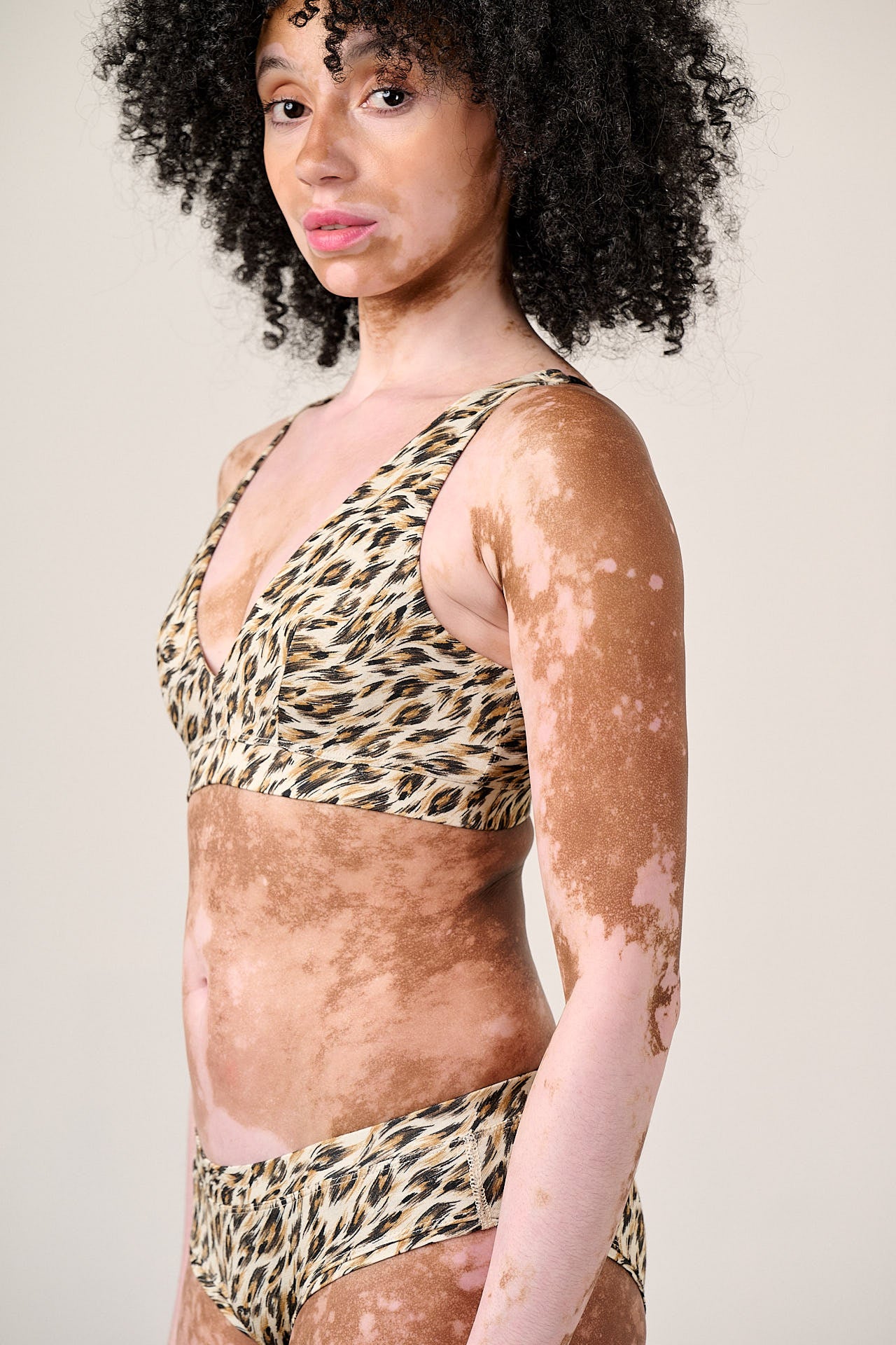 Clover - Viscose Bralette in Leo Swirl