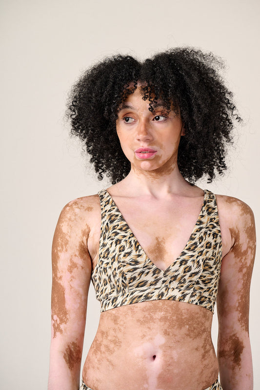 Clover - Viscose Bralette in Leo Swirl