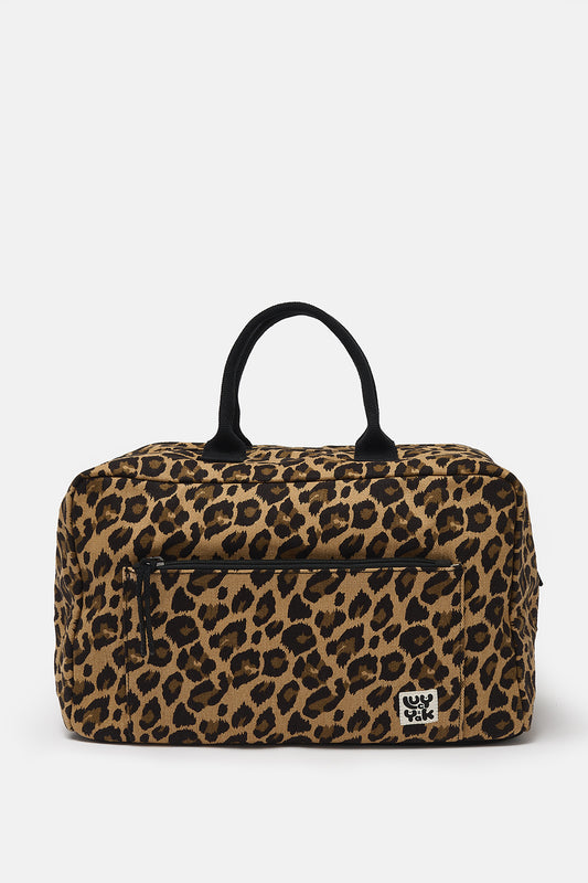 Coppola - Twill Weekend Bag in Leopard Print