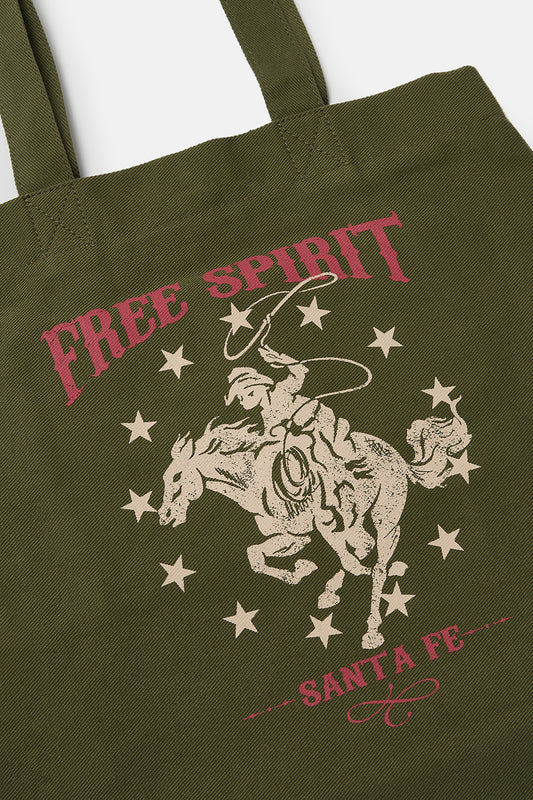 Cotton Tote Bag in Free Spirit