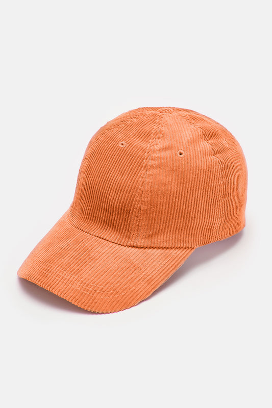 Cap: ORGANIC CORDUROY - Sunset Orange