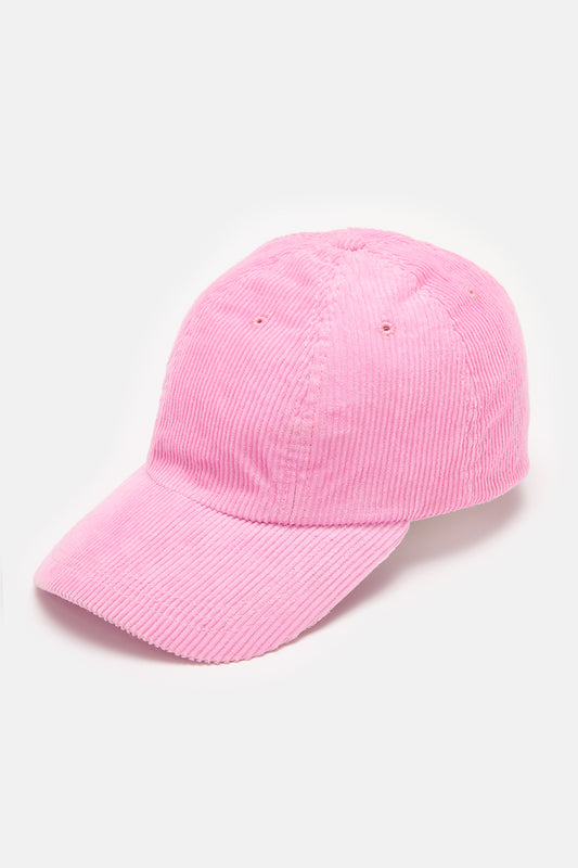 Cap: ORGANIC CORDUROY - Sorbet Pink