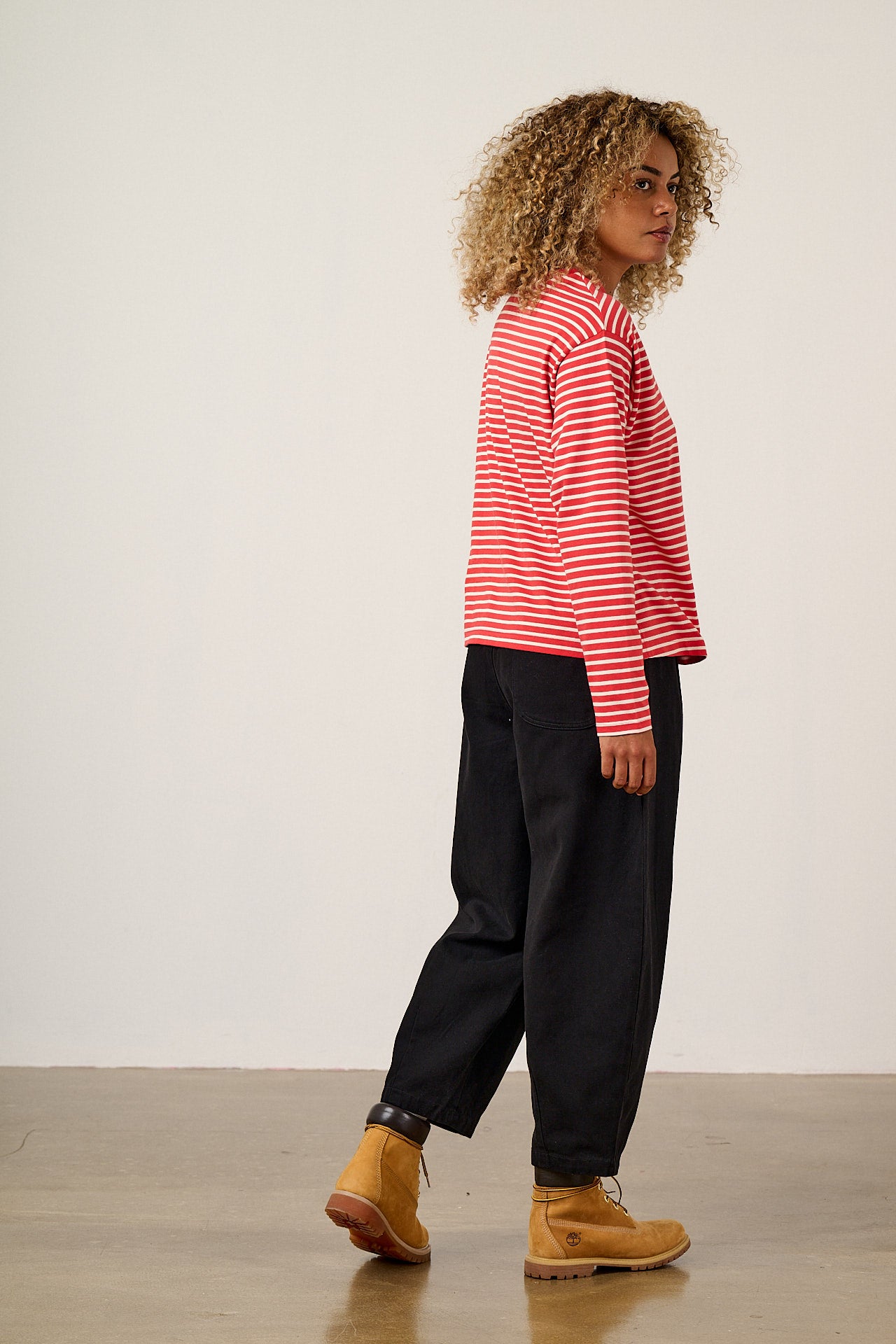Mysen - Organic Cotton Long Sleeve in Red Stripe