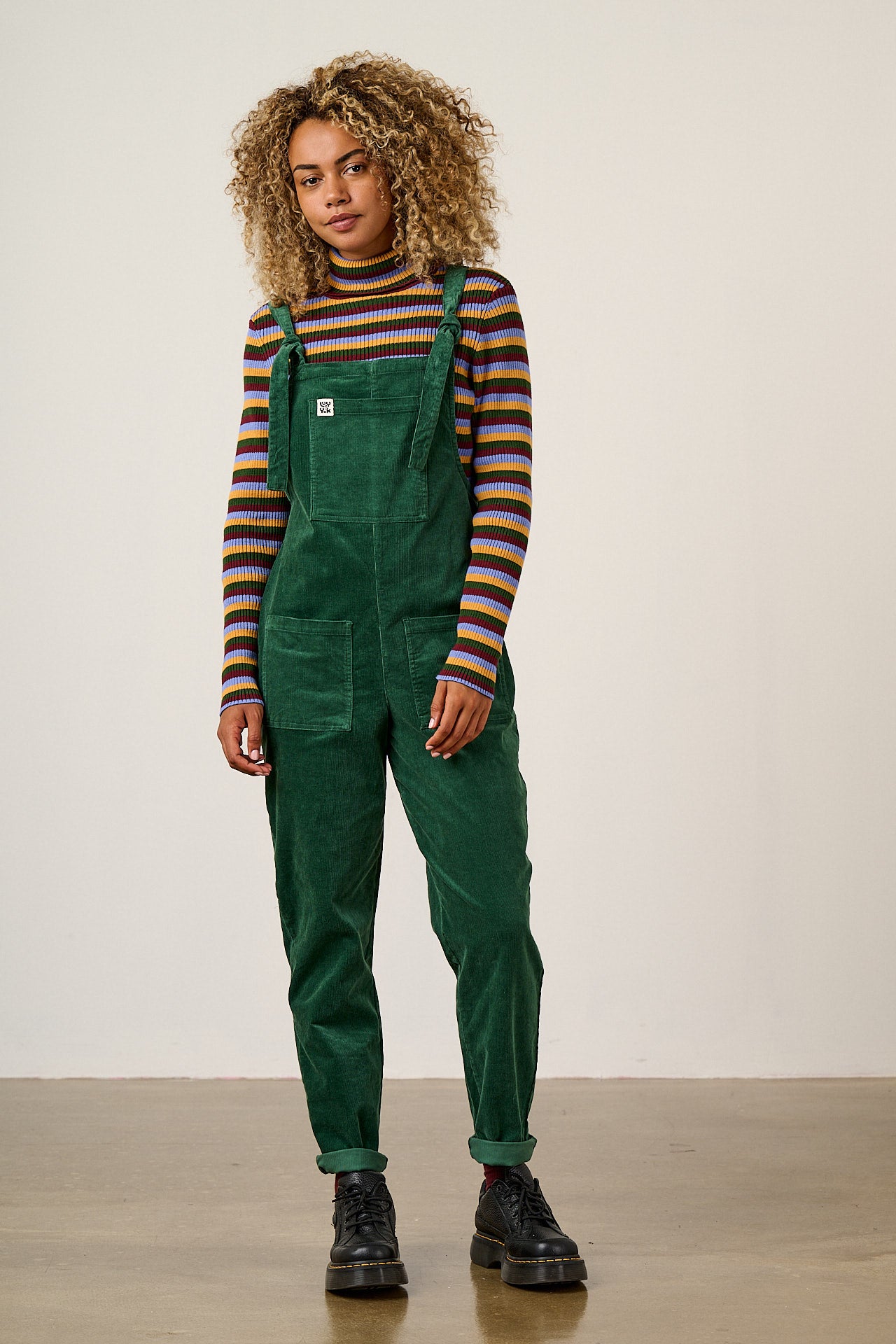 Original - Corduroy Dungarees in Dark Green