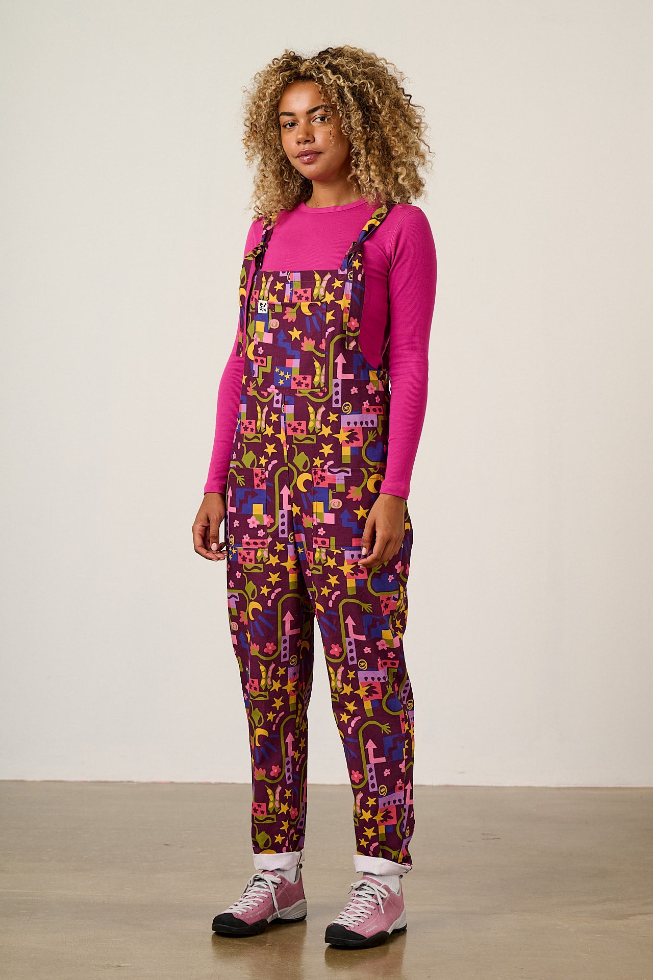 Original - Cotton Dungaree in Pin It Polly & Yak