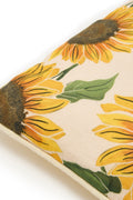 Cushion Cover in Cream Sunflower Print