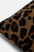 Polar Fleece Cushion Cover in Leopard Print