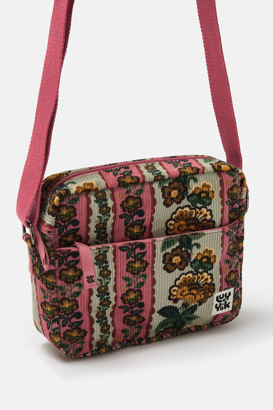 Dara - Crossbody Corduroy Bag in Betsy Floral Print