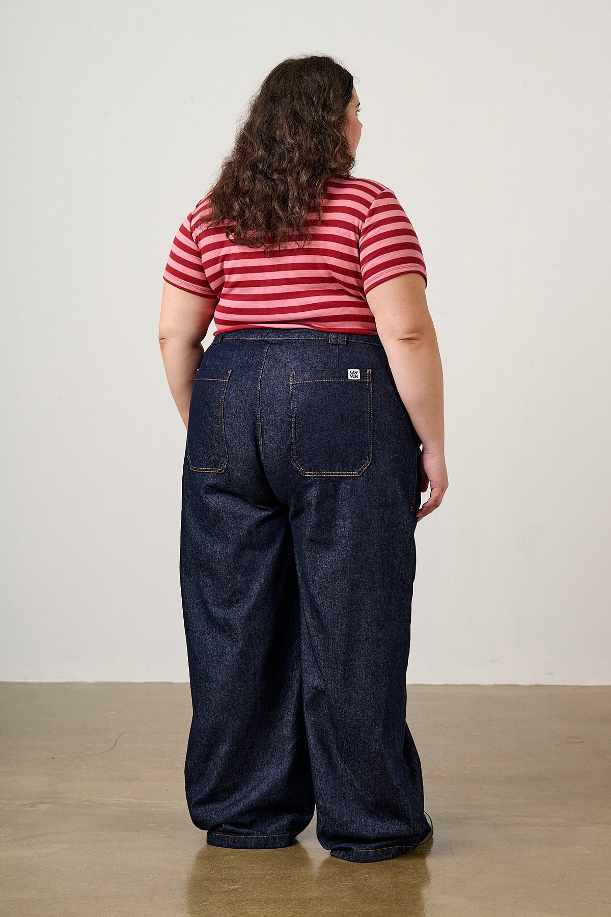 Delores - Wide Leg Denim Jeans in Indigo
