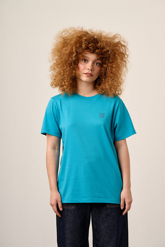 Denver - Cotton T-Shirt in Teal
