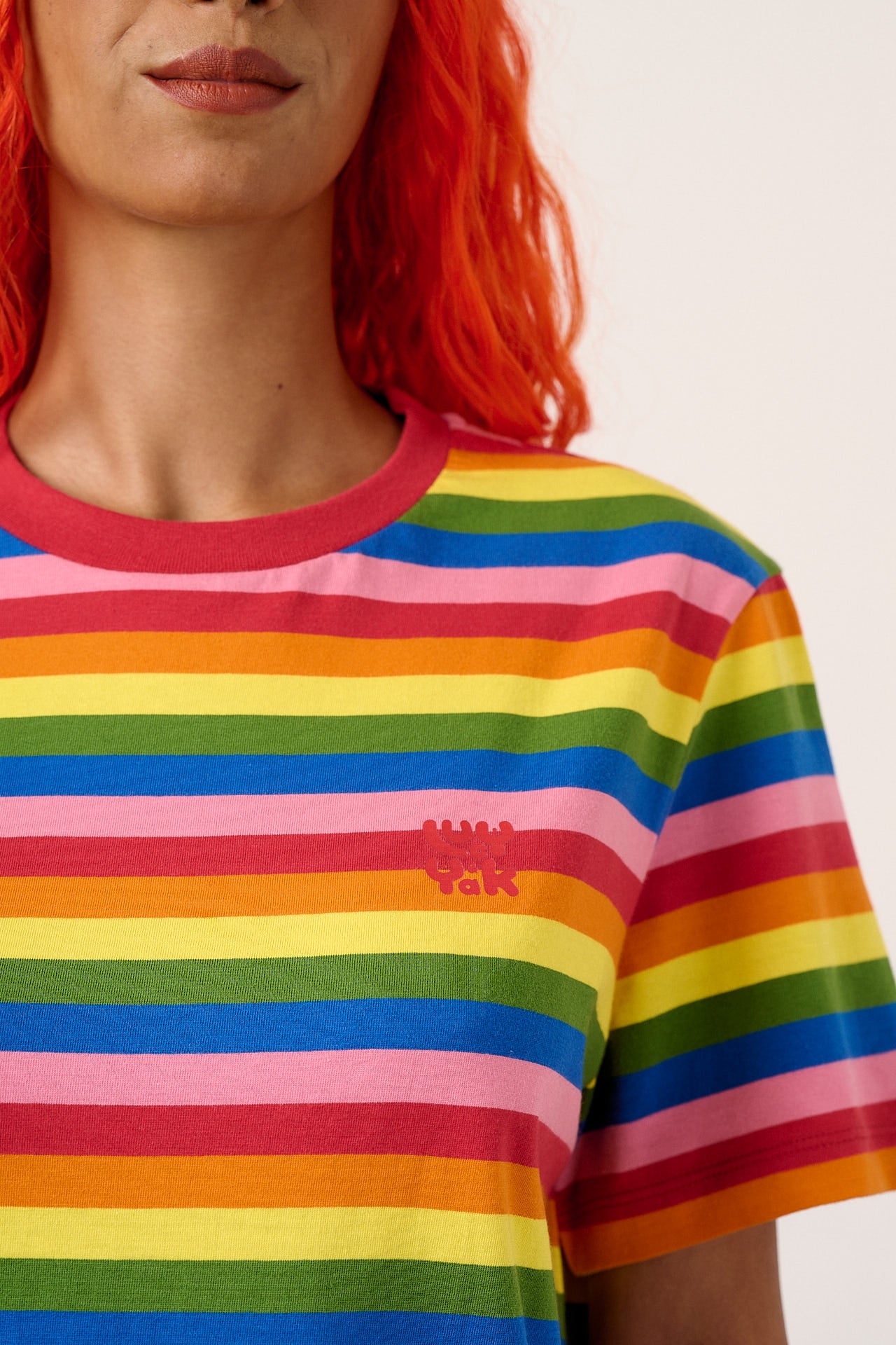 Denver - Cotton T-Shirt in Vida Stripe