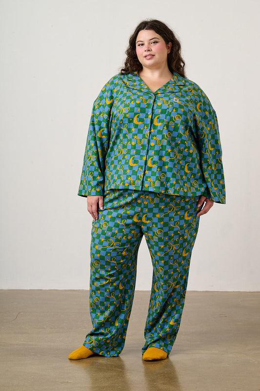 Dreamer - Pyjamas in Celestial Checkerboard