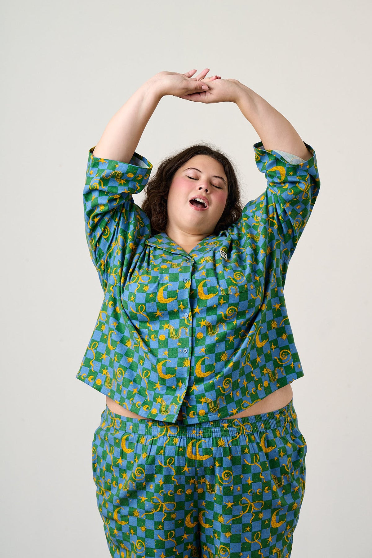 Dreamer - Pyjamas in Celestial Checkerboard