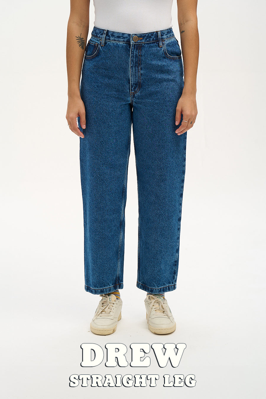 Carter - High Waisted Raw Hem Jeans | Lucy & Yak