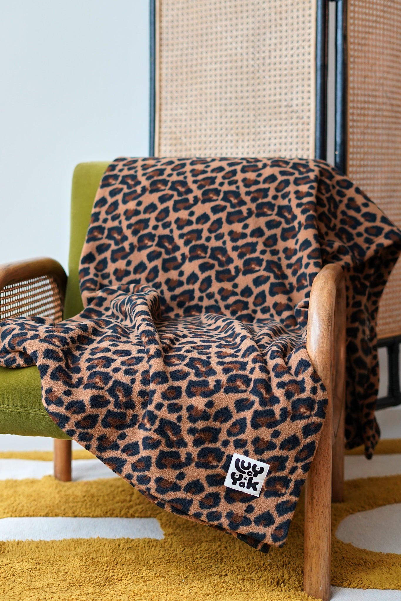 Blanket - Polar Fleece in Leopard Print