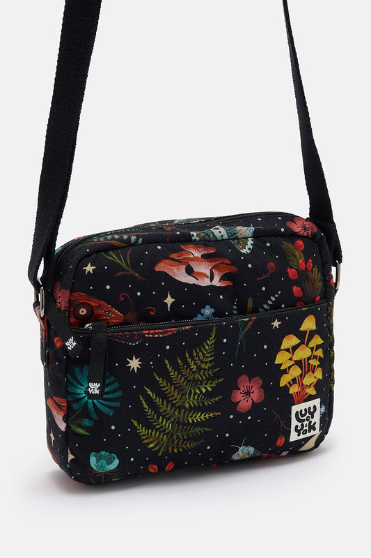 L.E. Dara - Crossbody Canvas Bag in Artist Print by Bojana