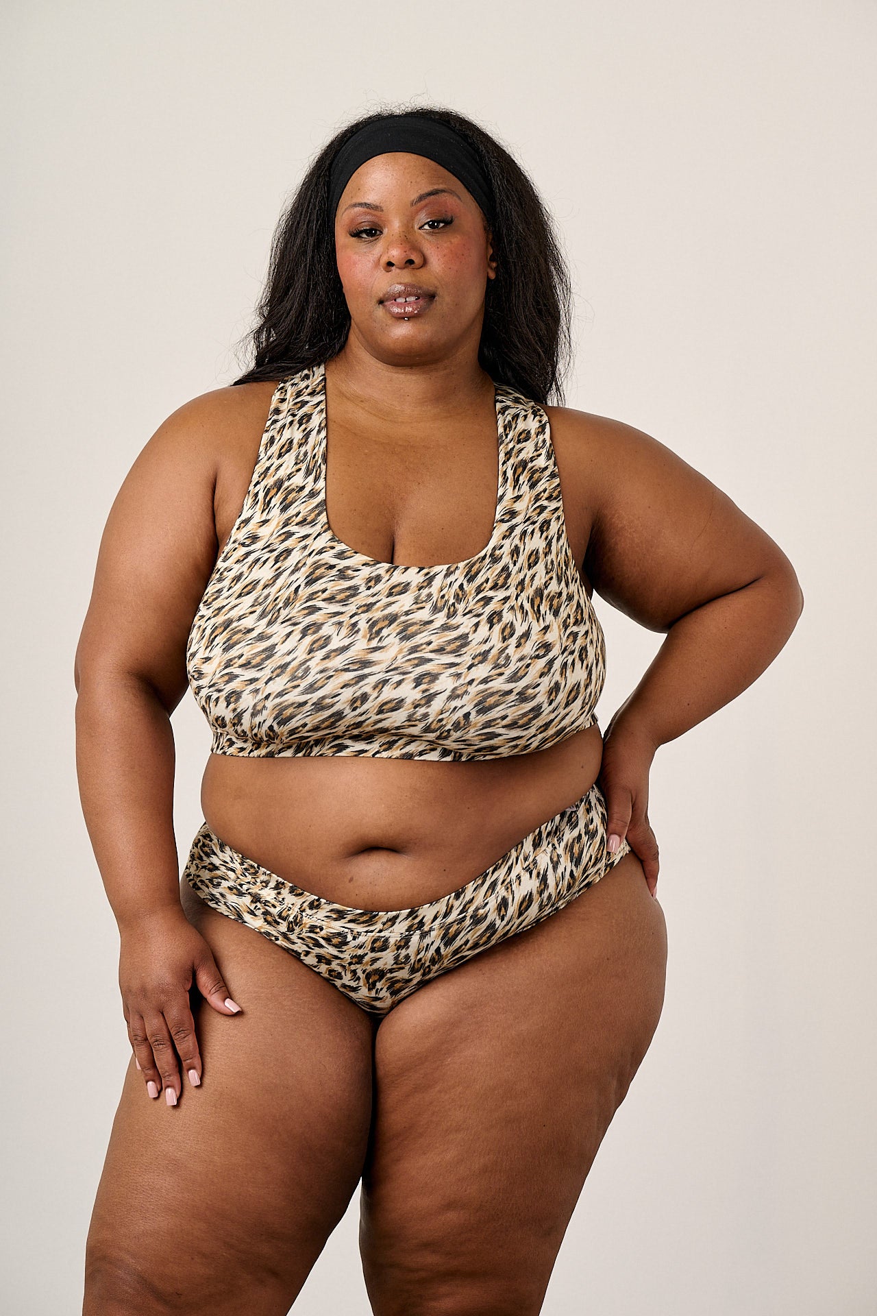 Emil - Viscose Crop Top in Leo Swirl