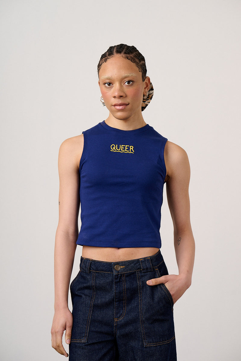 Bee Illustrates Pride 2026 - Etienne - Cotton Vest in Navy