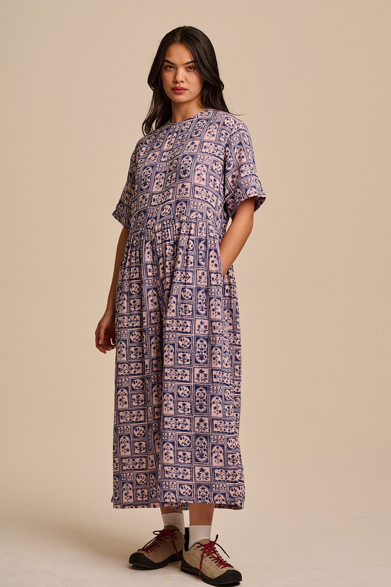 George Cotton Jumpsuit & Pink Walled Blooms