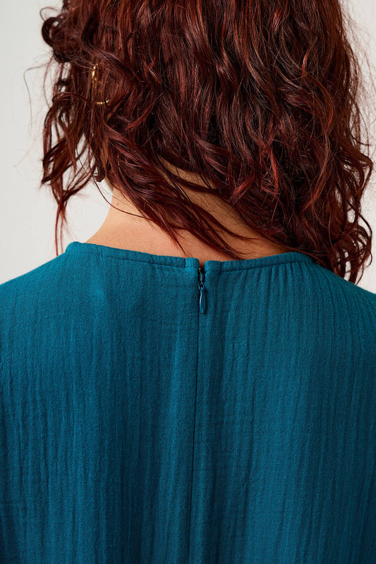 George - Cotton Jumpsuit in Teal