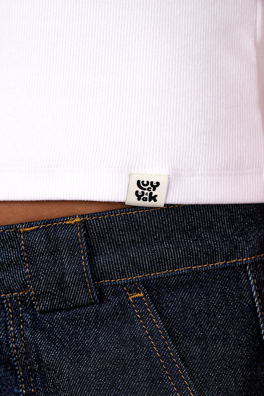 Gracie -  Cotton T-Shirt in White