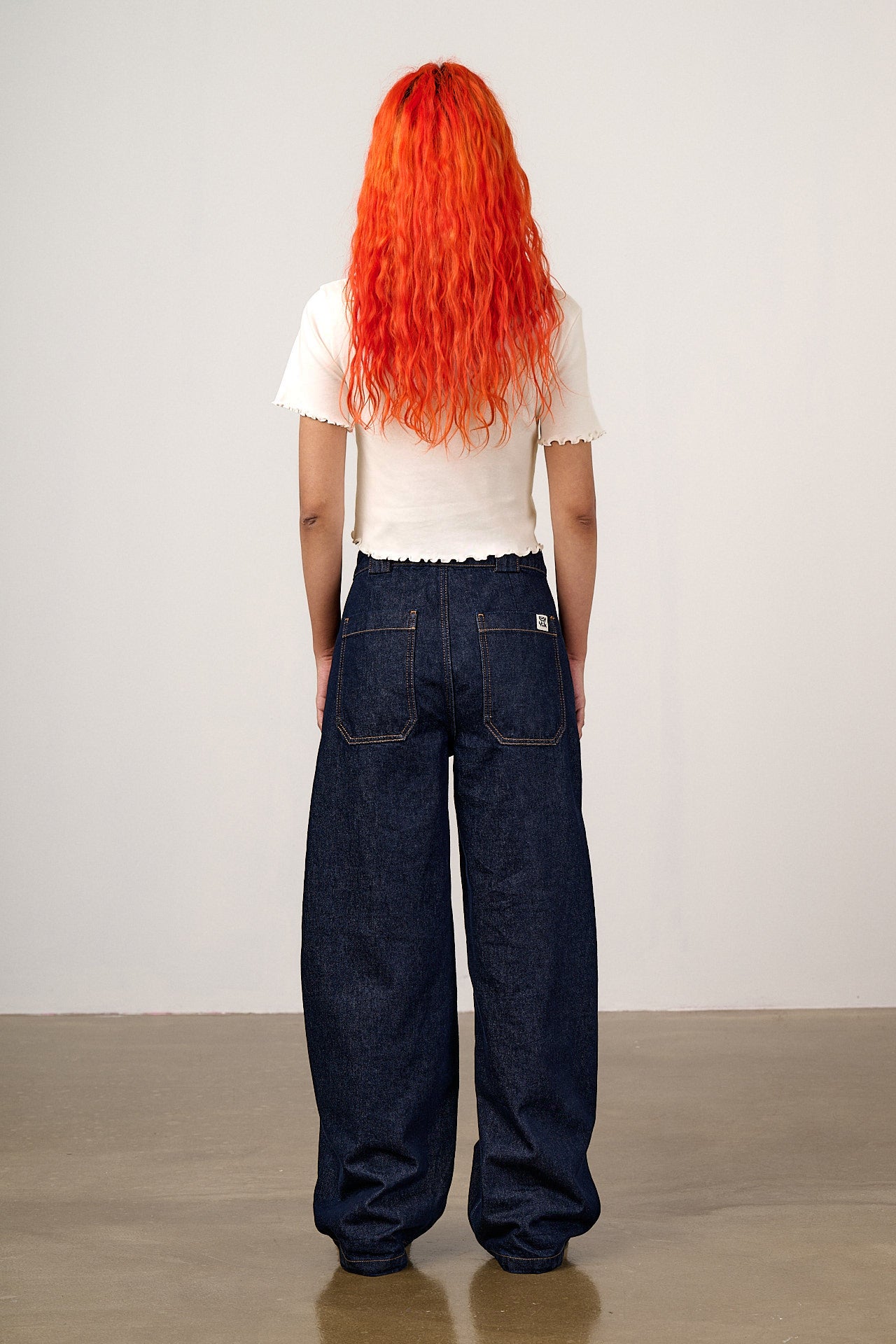 Greta - Cropped Cotton Top in Ecru